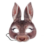 Half Face Rabbit Headgear Funny EVA Rabbit Bunny Headgear for Party Festival Club