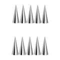 10PCS Stainless Steel Cream Horn Molds Baking Cones Cream Horn Forms Ice Cream Mold Standing Cone Shape