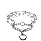 Adjustable Dog Training Prong Collar Metal Pinch Training Chain Collar Prong Pet Choke Collars Dog Necklace