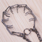 Adjustable Dog Training Prong Collar Metal Pinch Training Chain Collar Prong Pet Choke Collars Dog Necklace