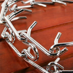 Adjustable Dog Training Prong Collar Metal Pinch Training Chain Collar Prong Pet Choke Collars Dog Necklace
