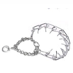 Adjustable Dog Training Prong Collar Metal Pinch Training Chain Collar Prong Pet Choke Collars Dog Necklace