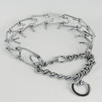Adjustable Dog Training Prong Collar Metal Pinch Training Chain Collar Prong Pet Choke Collars Dog Necklace