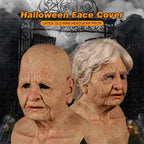 Halloween Latex Face Cover Novelty Old Man Horror Heagear for Masquerade Party