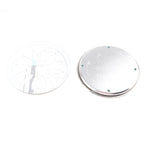 4PCS Stainless Steel Mosquito Coil Holder with Supporting Nail Teeth and Hollow Lid