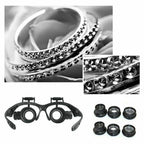 25X 8 Lens Magnifier Head Mount Magnifying Glass Hands Free Magnifier with Light
