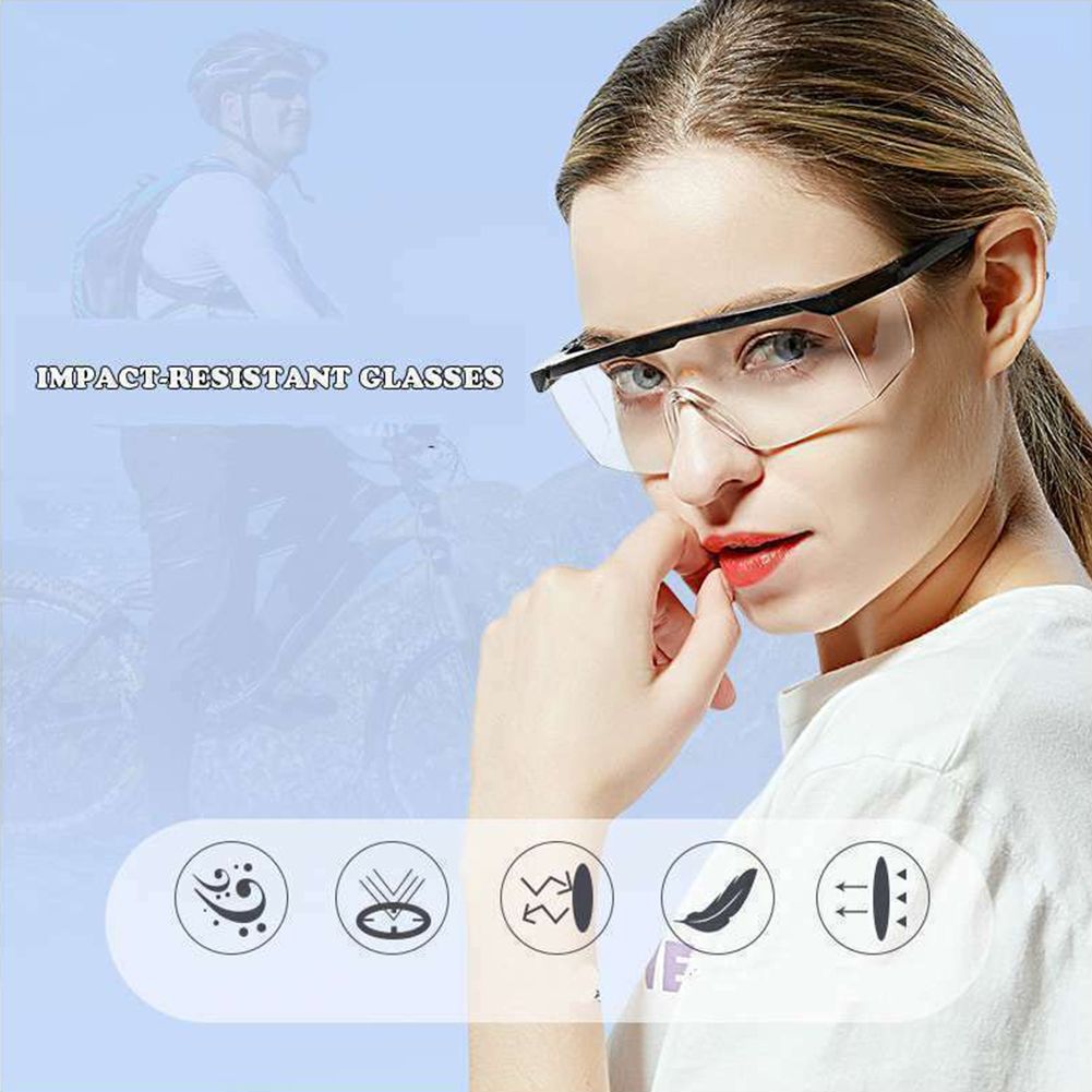 Protective Safety Glasses Clear Anti Saliva Eye Protection Googles for Chemical and Workplace Safety Goggles