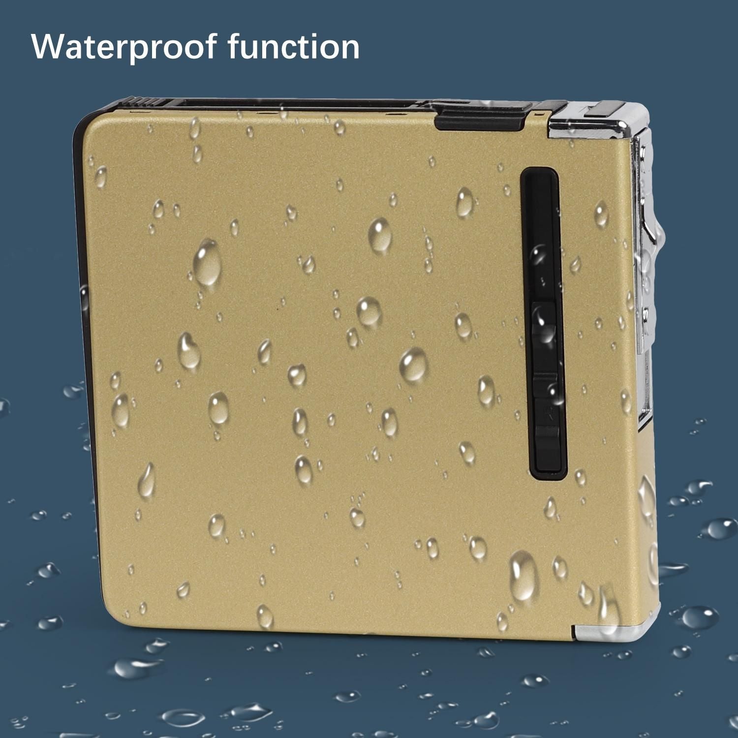 Multifunction Cigarette Case Rechargeable Lighter Moisture Proof Cigarette Case