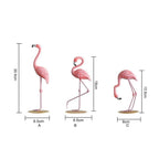 Cute Resin Pink Flamingo Ornament Tabletop Decoration Living Room Decoration Cake Decor