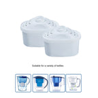 2Pcs Water Filter Cartridges Compatible with Brita Maxtra and Filter Cartridges for Brita Water Filters