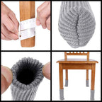 16Pcs Chair Covers High Elastic Non Slip Chair Leg Feet Covers Covers Knitting Furniture Covers Chair Leg Floor Protectors