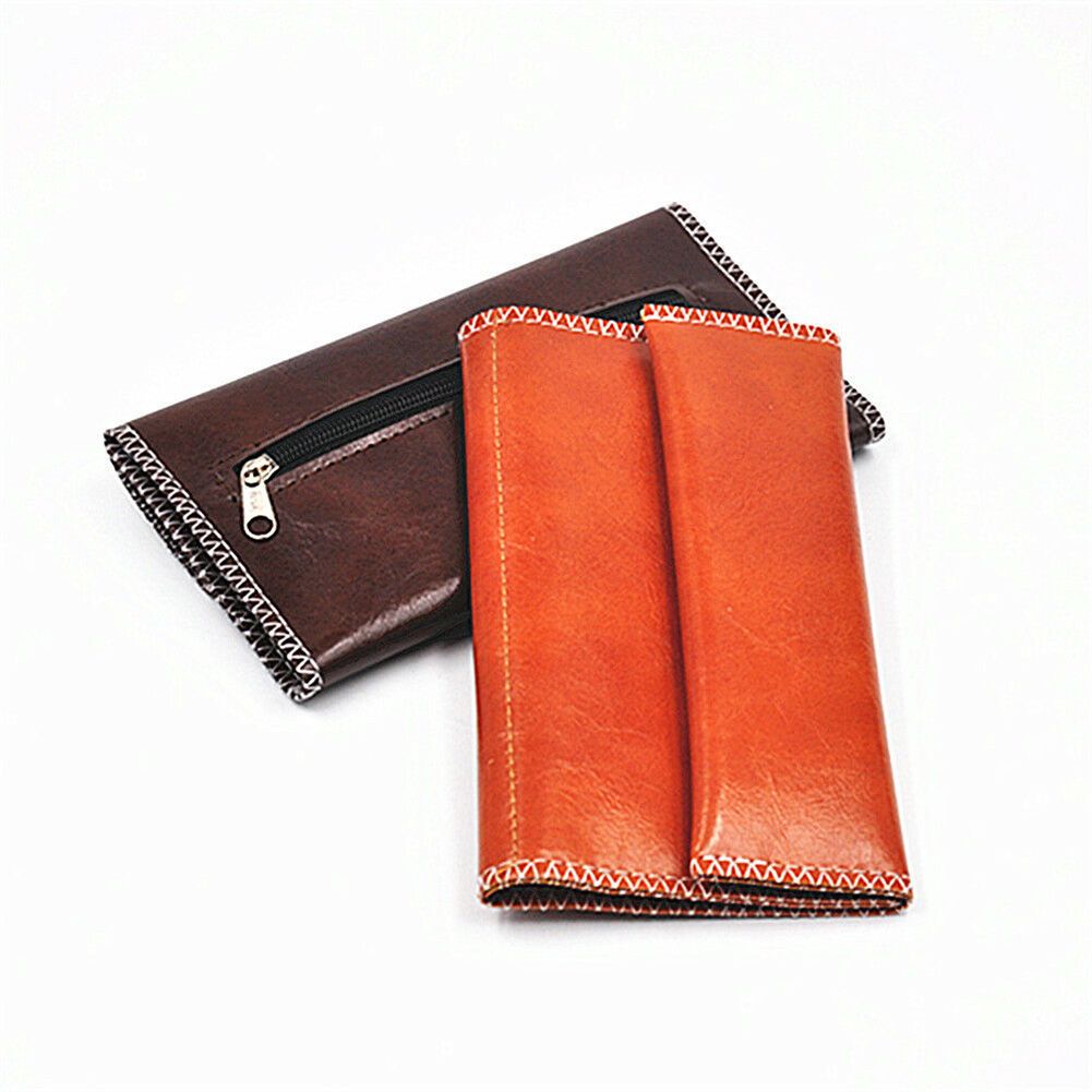 Leather Cigarette Tobacco Pouch Bag Filter Rolling Paper Tobacco Pouch