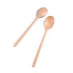 4pcs Small Wooden Spoon Honey Spoons Long Handle Kitchen Milk Soup Spoons for Seasoning Coffee Tea Sugar