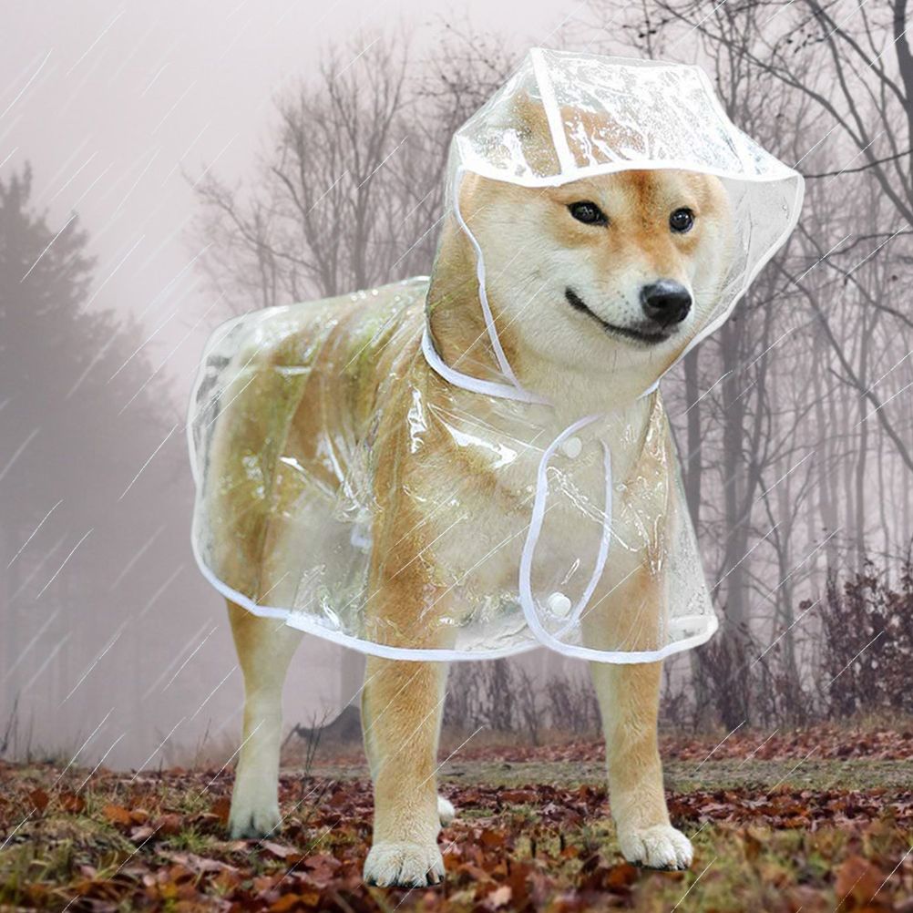 Waterproof Pet Raincoat Portable Pet Raining Coat Breathable Lightweight Dog Rain Poncho