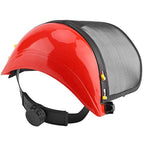 Safety Helmet Hat with Full Face Mesh Visor for Logging Brushcutter Forestry Protection Mesh Mower Helmet