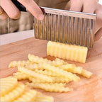 Stainless Steel Potato Dough Waves Cutter Slicing Tool Home Kitchen Vegetable Chip Cutter Cooking Tools