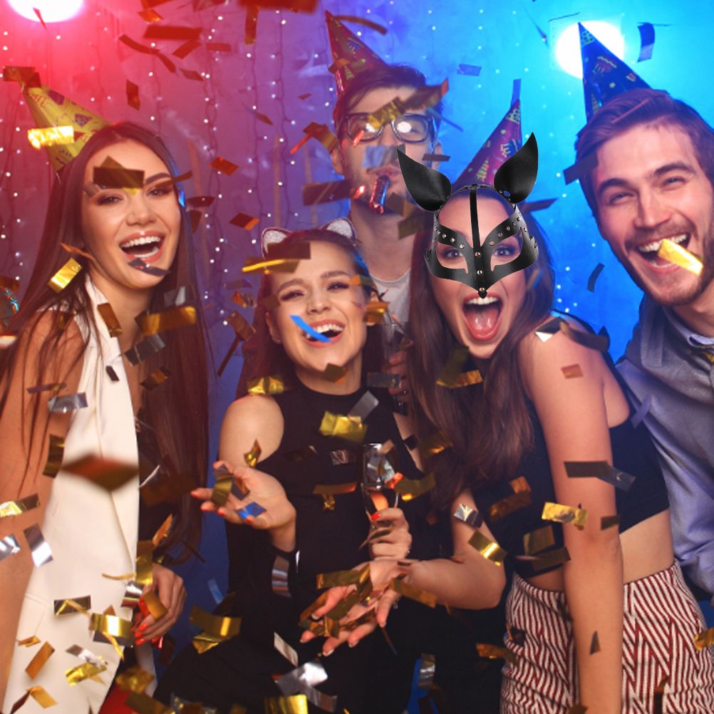 Cosplay Face Cover Carnival Masquerade Face Cover Halloween Dress Up Costume Props Party Decor