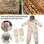 Bee Suit with Gloves Beekeeping Protective Suits Beekeeper Suit Bee Keeper Gear Coveralls Bee Outfit