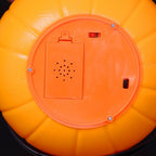 Halloween Pumpkin Bucket with LED Lights Sound Pumpkin Basket with Handle Halloween Candy Bucket Party Decor