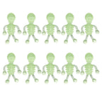 10Pcs Halloween Stretchy Luminous Small Skeleton Toy TPR Stress Relief Toy Halloween Party Favors Supplies