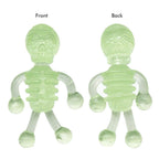 10Pcs Halloween Stretchy Luminous Small Skeleton Toy TPR Stress Relief Toy Halloween Party Favors Supplies