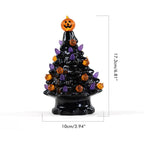 Lighted Ceramic Halloween Tree Tabletop Halloween Decoration Halloween Tree Pumpkin Light