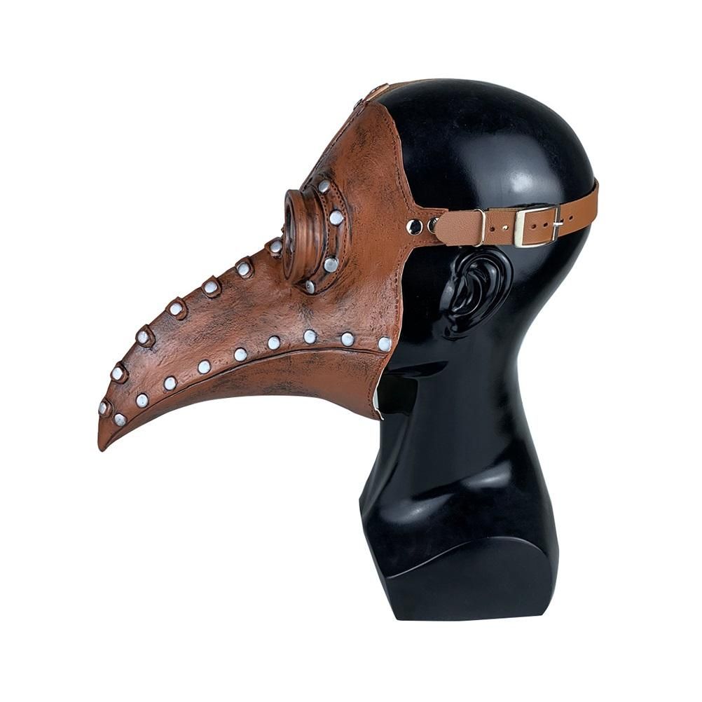Halloween Beak Face Cover Latex Steampunk Face Cover for Halloween Party Cosplay Costume Dress Up Props Bar Decors