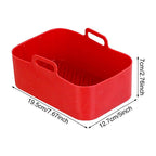 2pcs Air Fryer Silicone Pot Compatible for DZ201 Foodi 8QT Reusable Silicone Air Fryer Liner Air Fryer Accessories