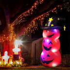Halloween Pumpkin Tumbler 55.1in PVC Cute Inflatable Halloween Pumpkin Decoration for Outdoor or Indoor Party Supplies