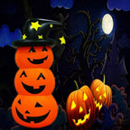 Halloween Pumpkin Tumbler 55.1in PVC Cute Inflatable Halloween Pumpkin Decoration for Outdoor or Indoor Party Supplies