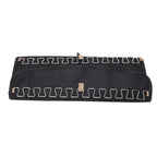 Portable Hanging Jewelry Storage Roll with Metal Hooks Double Sided Jewelry Holder Rack