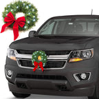 Car Christmas Wreath Decoration with Lights Suitable for Truck SUVs