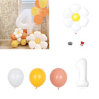 Daisy Balloons Set Aluminum Film Reusable Party Decoration Balloons for Baby Shower Wedding Birthday