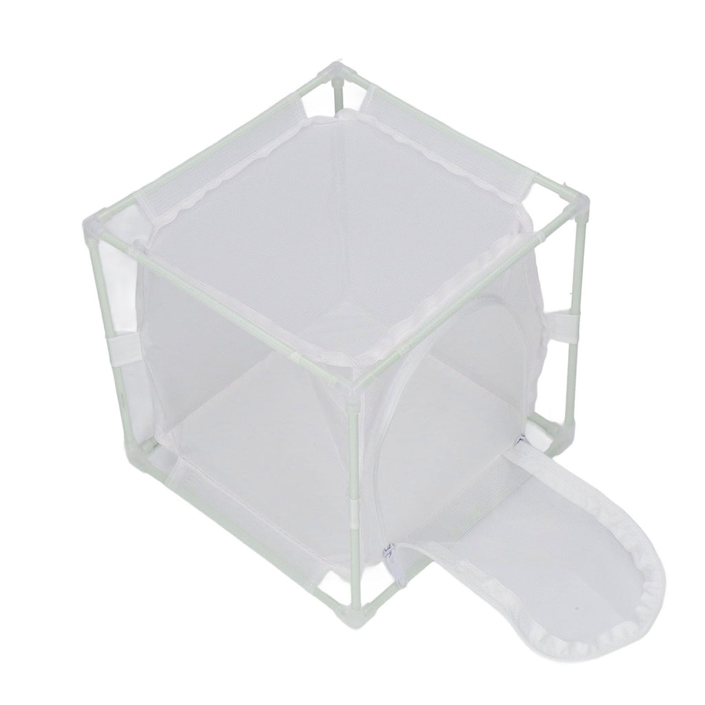 Insect Observation Cage PVC Mesh White Reusable Butterfly Habitat Breeding Incubator Box Reversed U Shaped