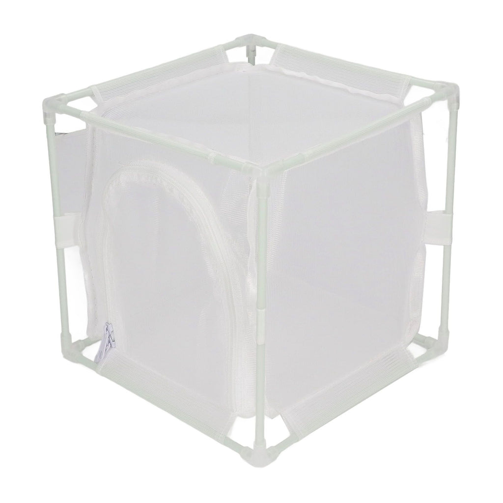 Insect Observation Cage PVC Mesh White Reusable Butterfly Habitat Breeding Incubator Box Reversed U Shaped