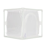 Insect Observation Cage PVC Mesh White Reusable Butterfly Habitat Breeding Incubator Box Reversed U Shaped