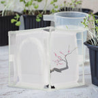 Insect Observation Cage PVC Mesh White Reusable Butterfly Habitat Breeding Incubator Box Reversed U Shaped
