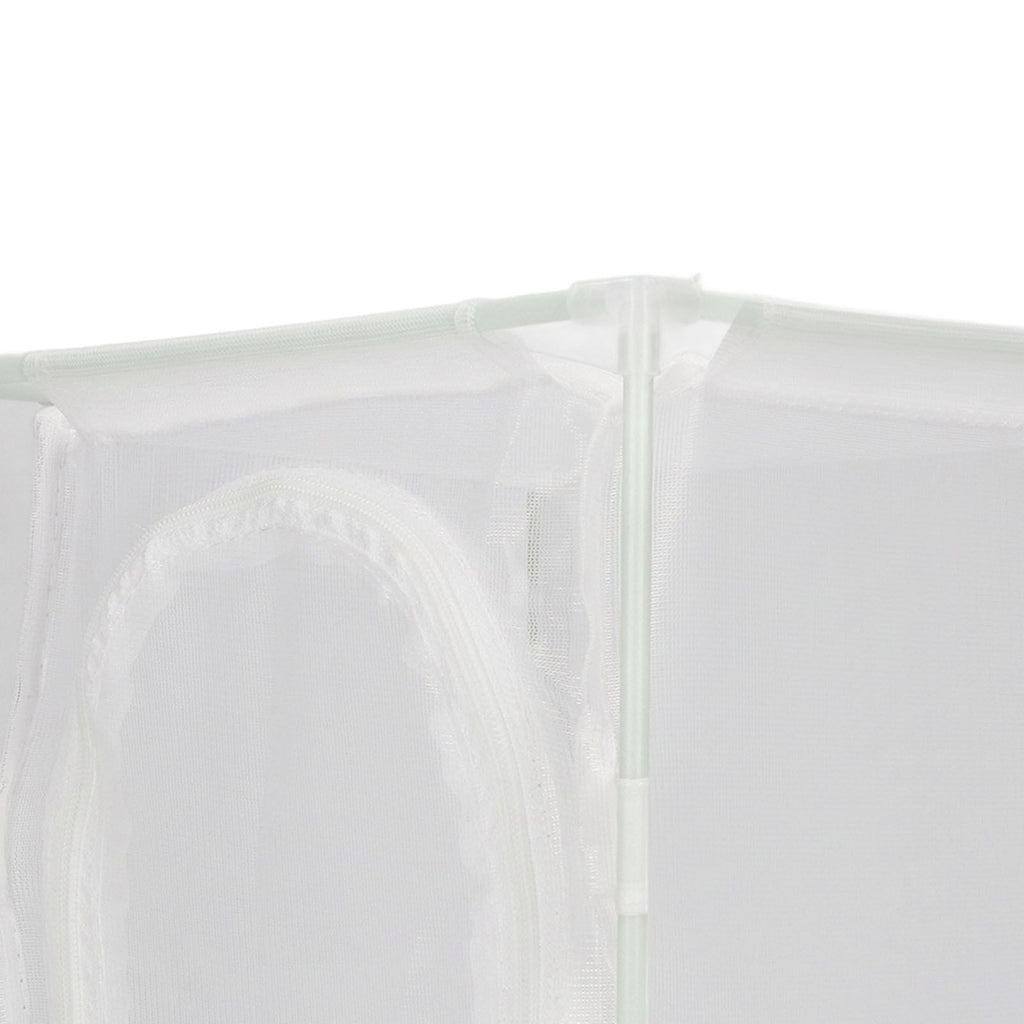 Insect Observation Cage PVC Mesh White Reusable Butterfly Habitat Breeding Incubator Box Reversed U Shaped