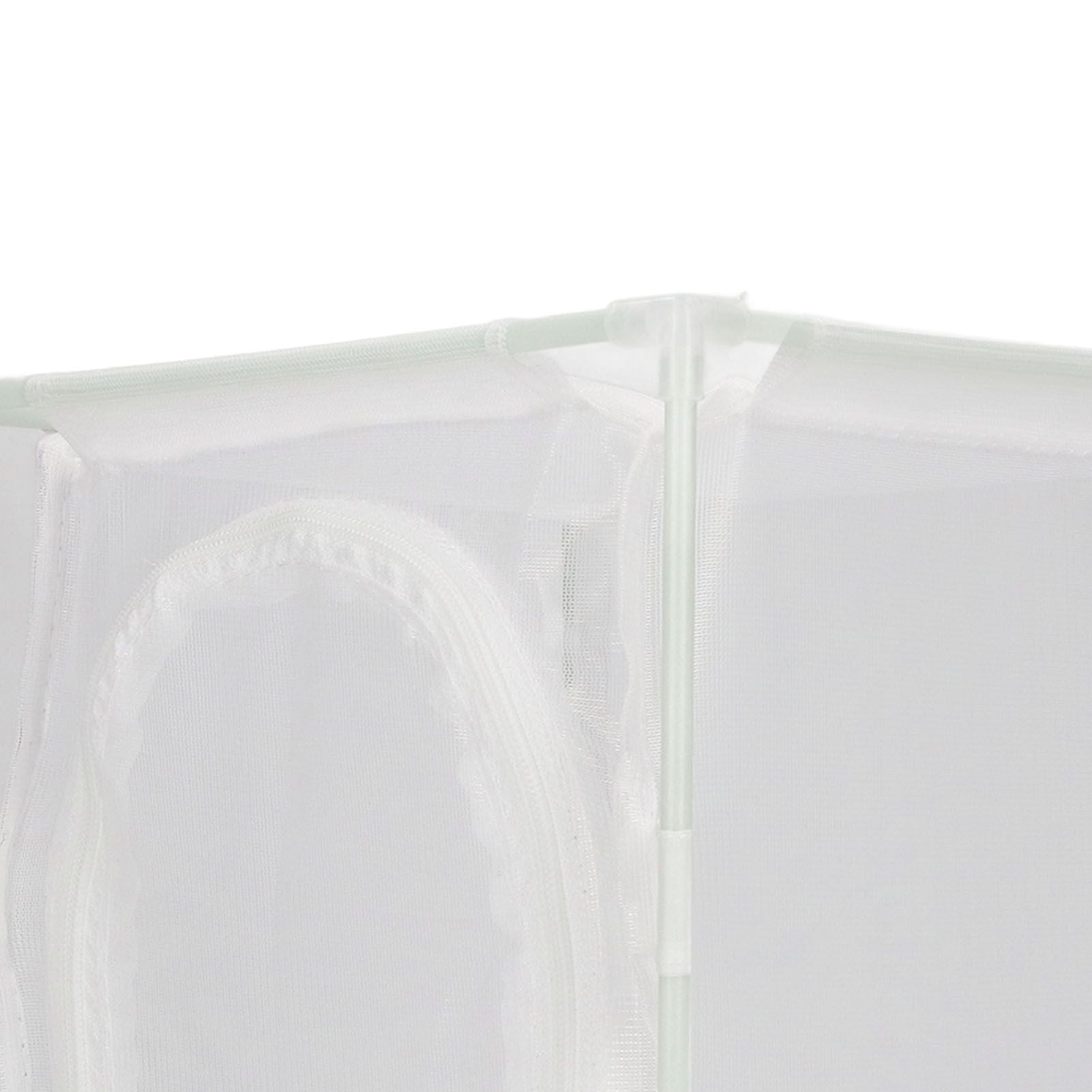 Insect Observation Cage PVC Mesh White Reusable Butterfly Habitat Breeding Incubator Box Reversed U Shaped