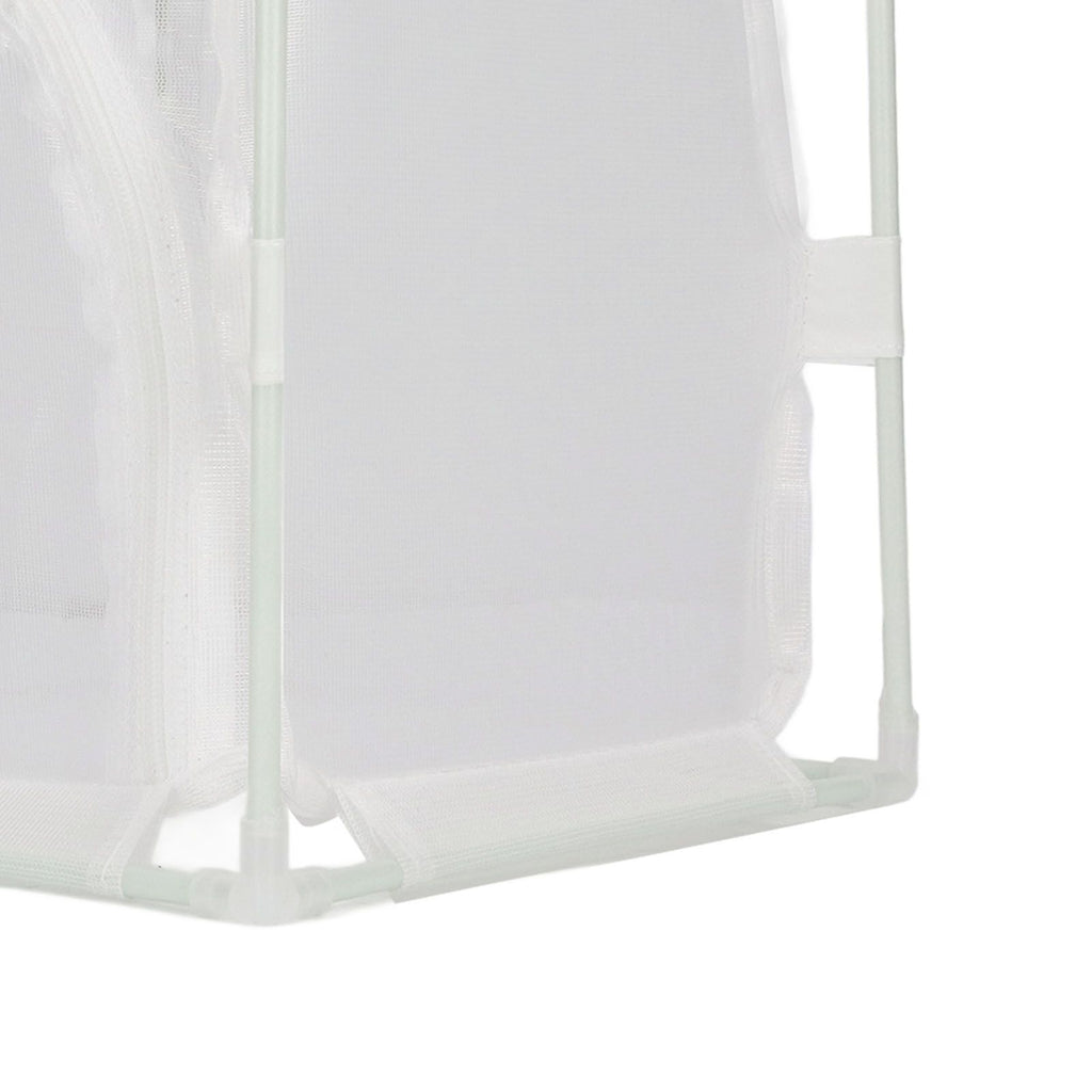 Insect Observation Cage PVC Mesh White Reusable Butterfly Habitat Breeding Incubator Box Reversed U Shaped
