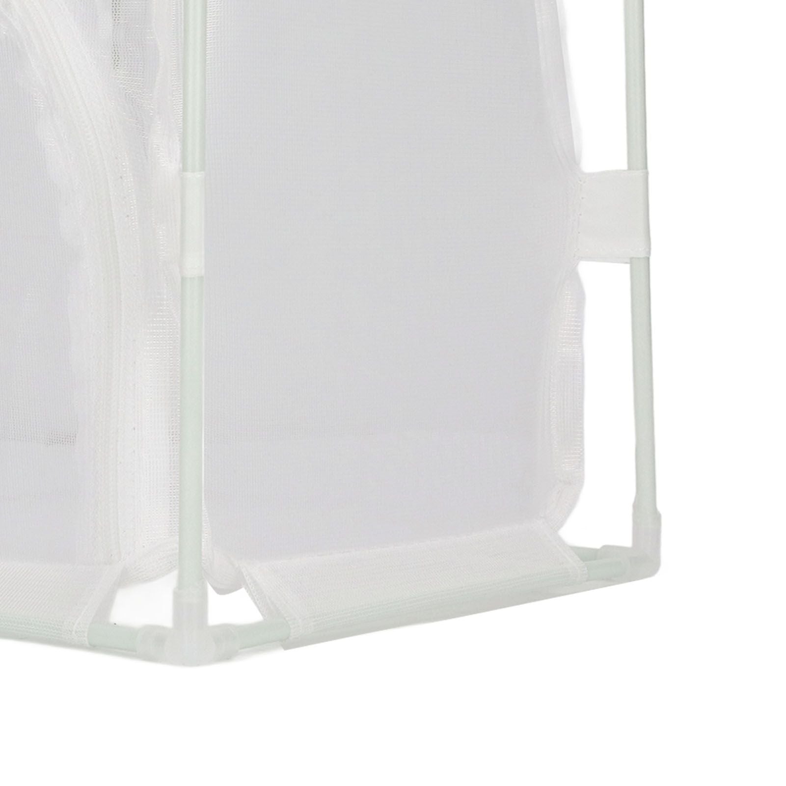 Insect Observation Cage PVC Mesh White Reusable Butterfly Habitat Breeding Incubator Box Reversed U Shaped