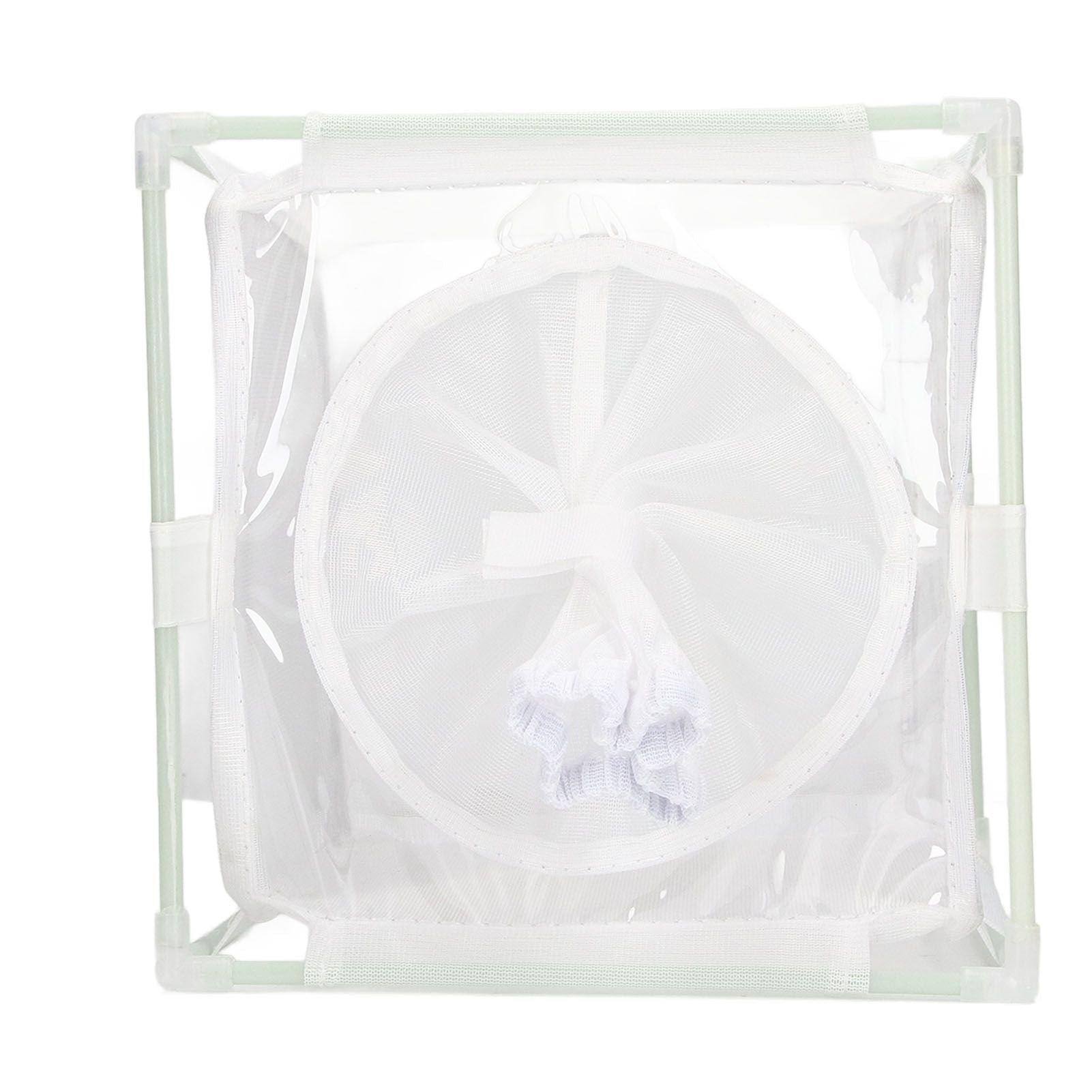 Insect Observation Cage PVC Mesh White Reusable Butterfly Habitat Breeding Incubator Box Sleeve Shaped