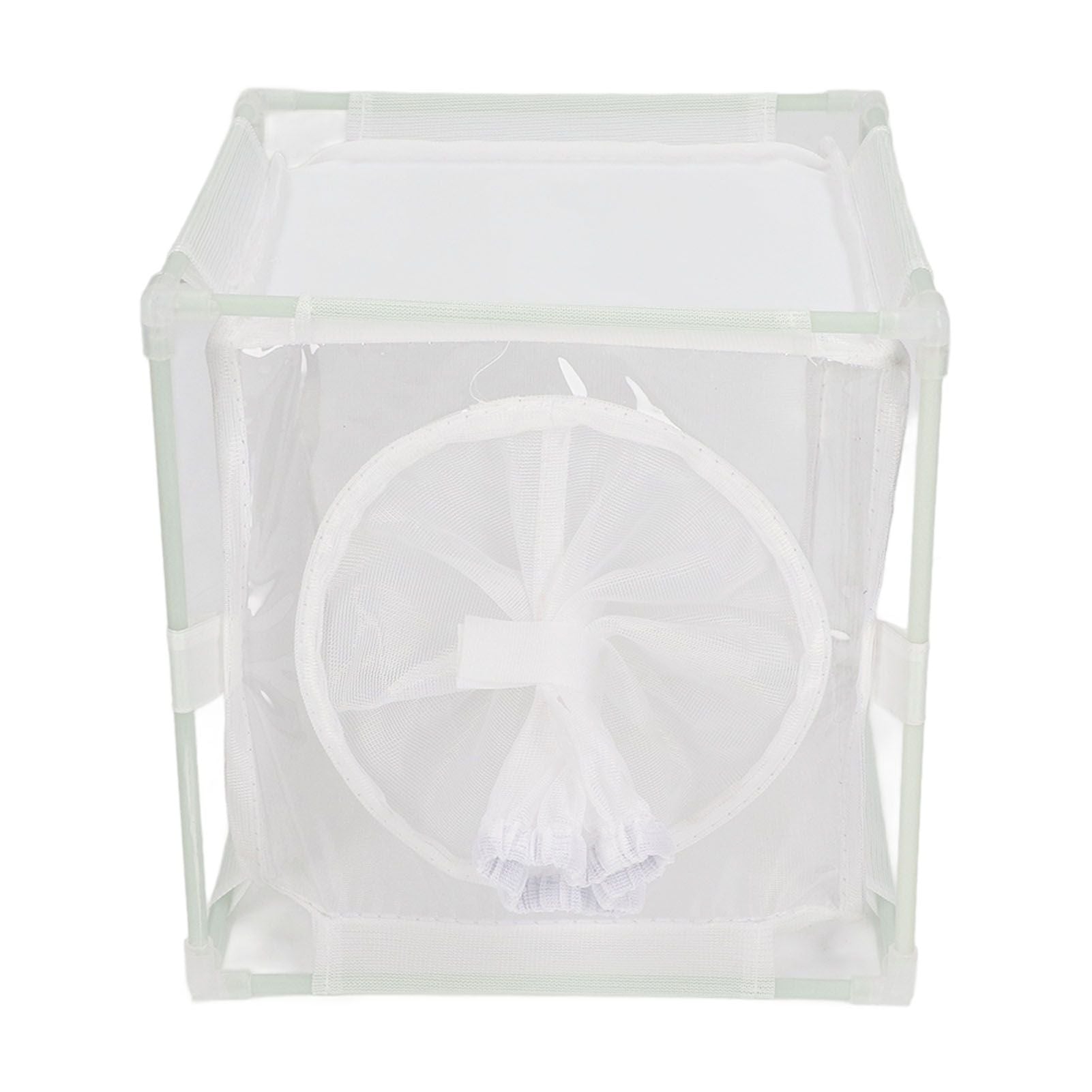 Insect Observation Cage PVC Mesh White Reusable Butterfly Habitat Breeding Incubator Box Sleeve Shaped
