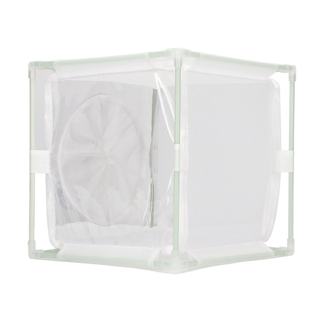 Insect Observation Cage PVC Mesh White Reusable Butterfly Habitat Breeding Incubator Box Sleeve Shaped