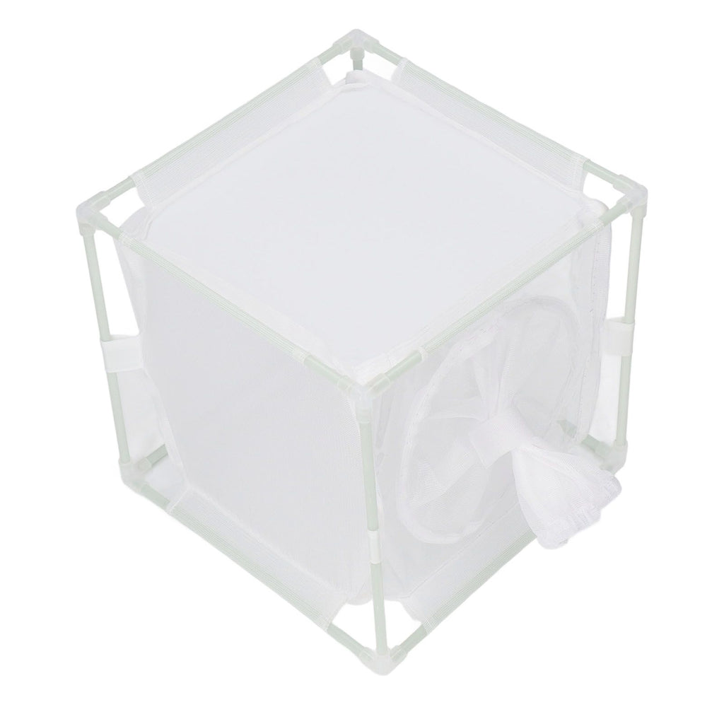 Insect Observation Cage PVC Mesh White Reusable Butterfly Habitat Breeding Incubator Box Sleeve Shaped