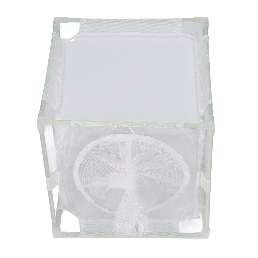 Insect Observation Cage PVC Mesh White Reusable Butterfly Habitat Breeding Incubator Box Sleeve Shaped