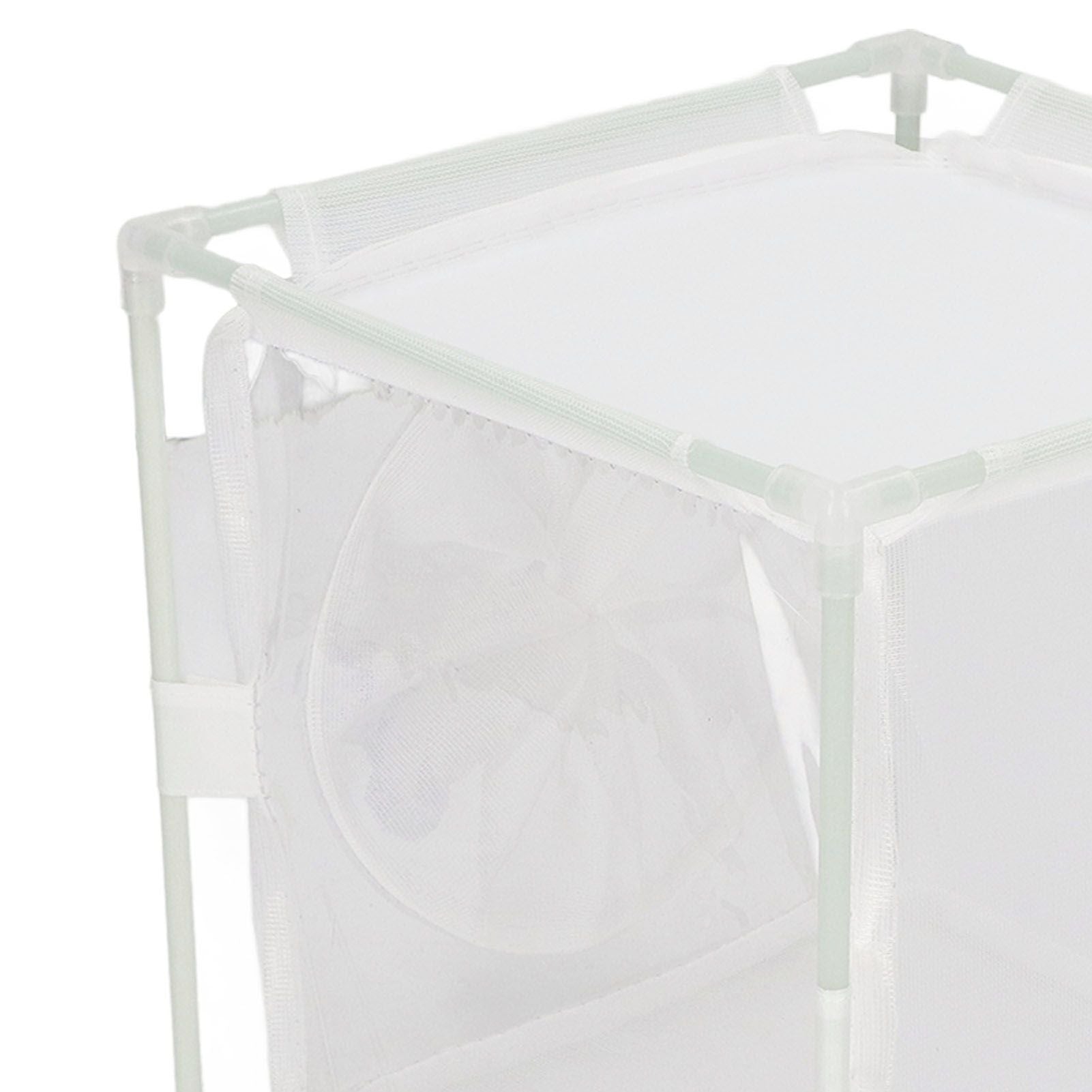 Insect Observation Cage PVC Mesh White Reusable Butterfly Habitat Breeding Incubator Box Sleeve Shaped