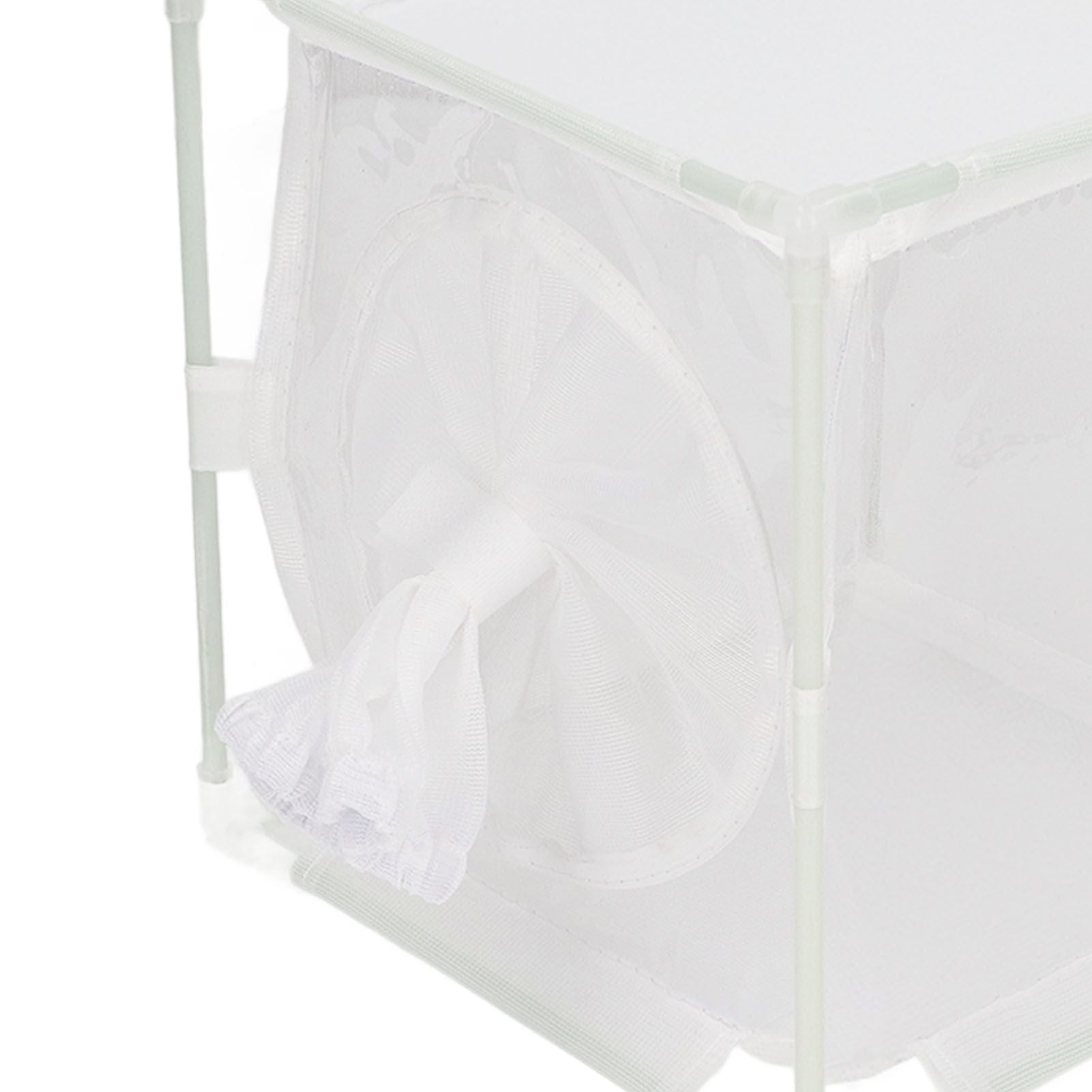 Insect Observation Cage PVC Mesh White Reusable Butterfly Habitat Breeding Incubator Box Sleeve Shaped