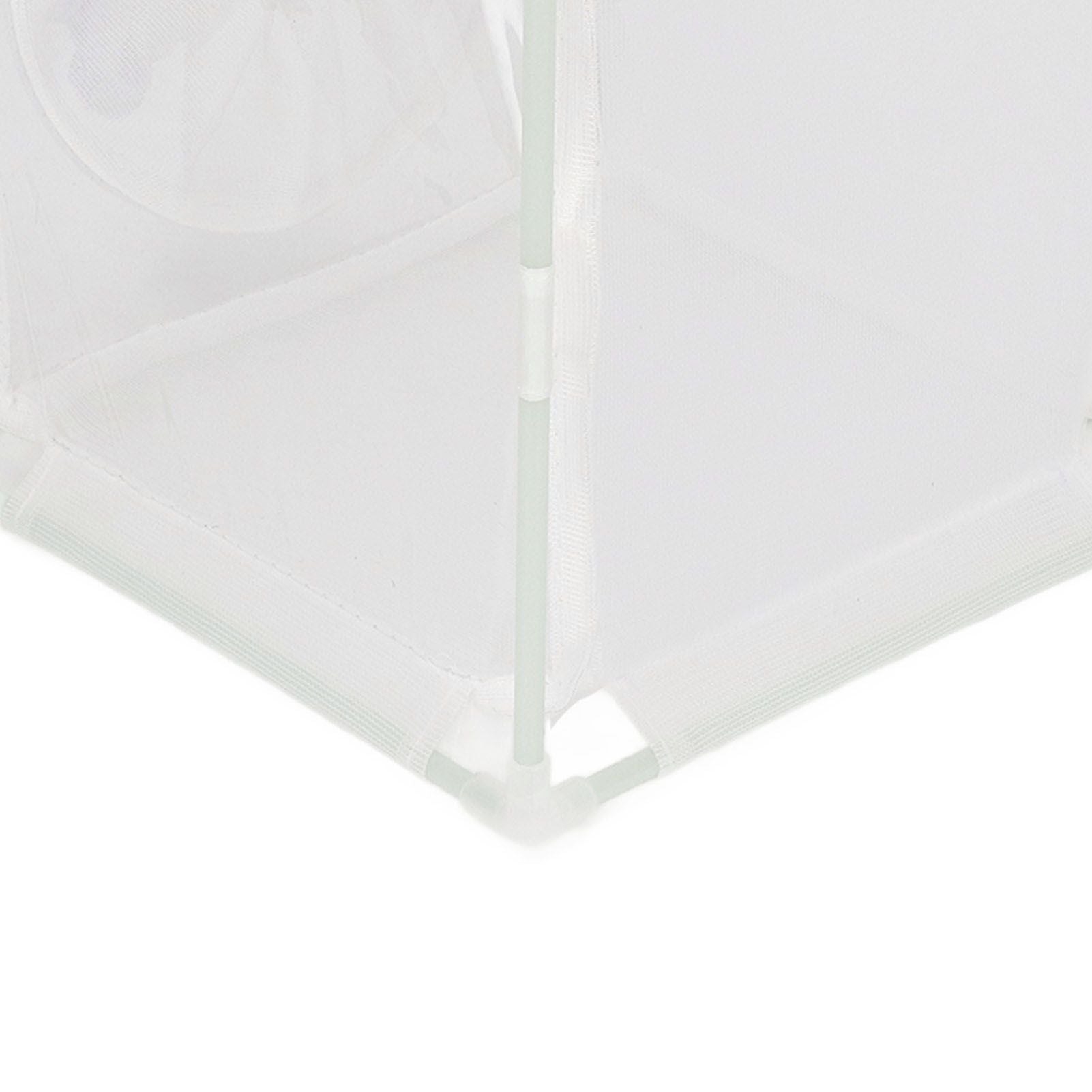 Insect Observation Cage PVC Mesh White Reusable Butterfly Habitat Breeding Incubator Box Sleeve Shaped