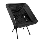 Outdoor Portable Folding Moon Chair Lightweight Leisure Camping Children Chair for Beach Fishing Sketch Black